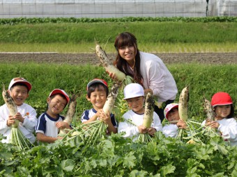 柿狩りと大根引きに行ったよ！