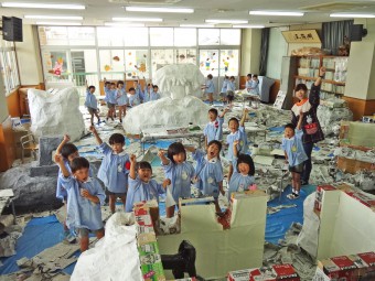 作品展がんばったよ～製作風景①