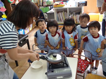 本物のポップコーンを作ってもらって…