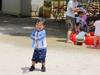 水てっぽうでビュー！