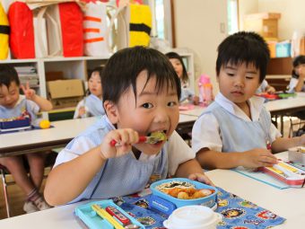 園児全員で試食しました！