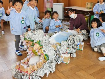 初めはこんな感じです～大きなお口の『ワニ』！