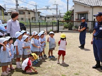 消防士さんに質問してます！