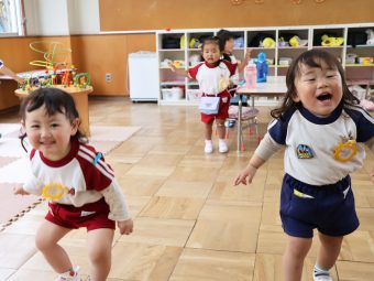 満３歳児さんのリトミック！楽しそう！