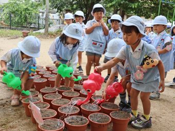 最後にお水をあげておしまい！