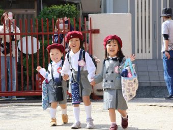 初登園日！今日からがんばるぞ～！