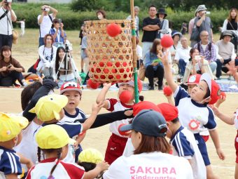 玉入れも練習して上手になりました！