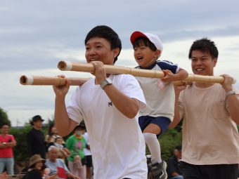 年中さん親子のおみこしレース！