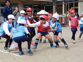 なかなか激しいタックル